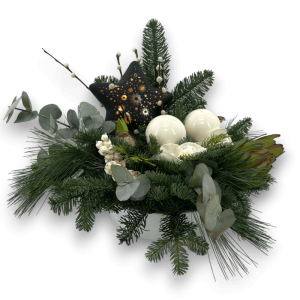 Kerststuk - Winterglans *met licht!